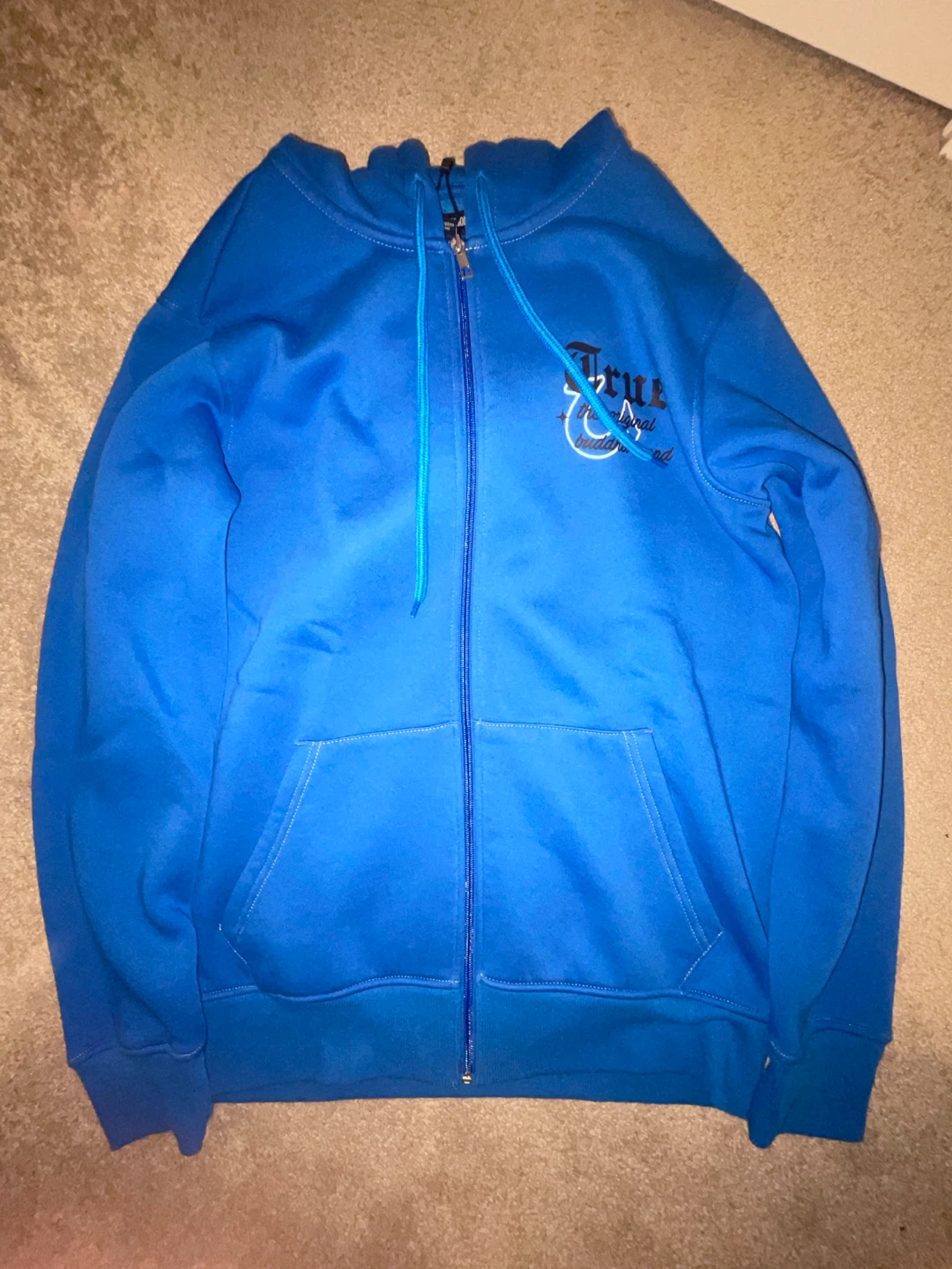 True Religion Blue Zip-Up Hoodie - photo 2