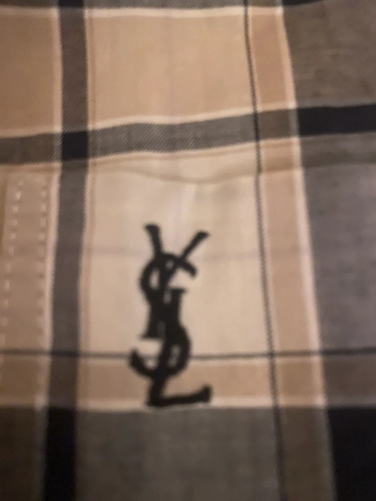 Yves Saint Laurent Men's Plaid Short Sleeve Button-Up Shirt - photo 3