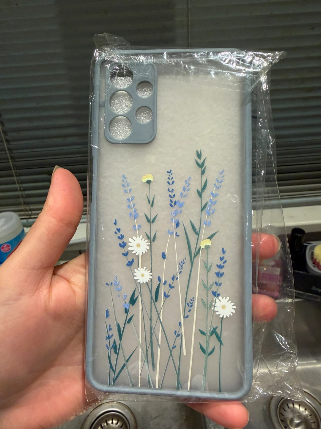 Phone Case for Samsung Galaxy A32- Purple Floral