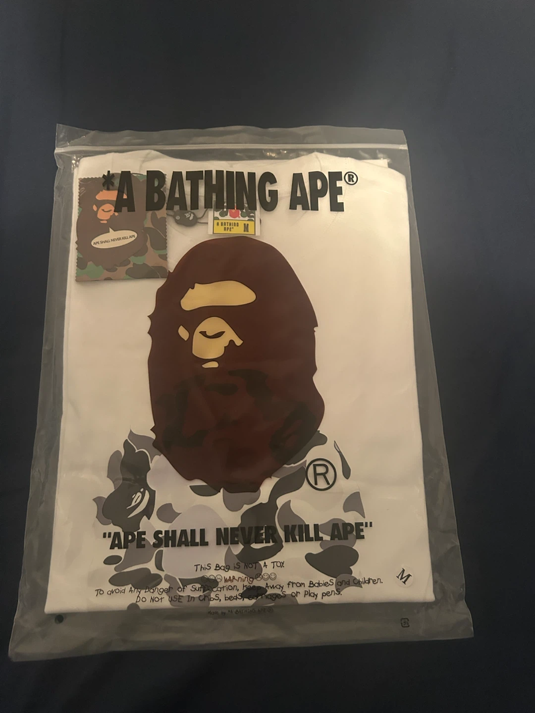 A Bathing Ape BAPE White Camo Ape Head T-Shirt - photo 4