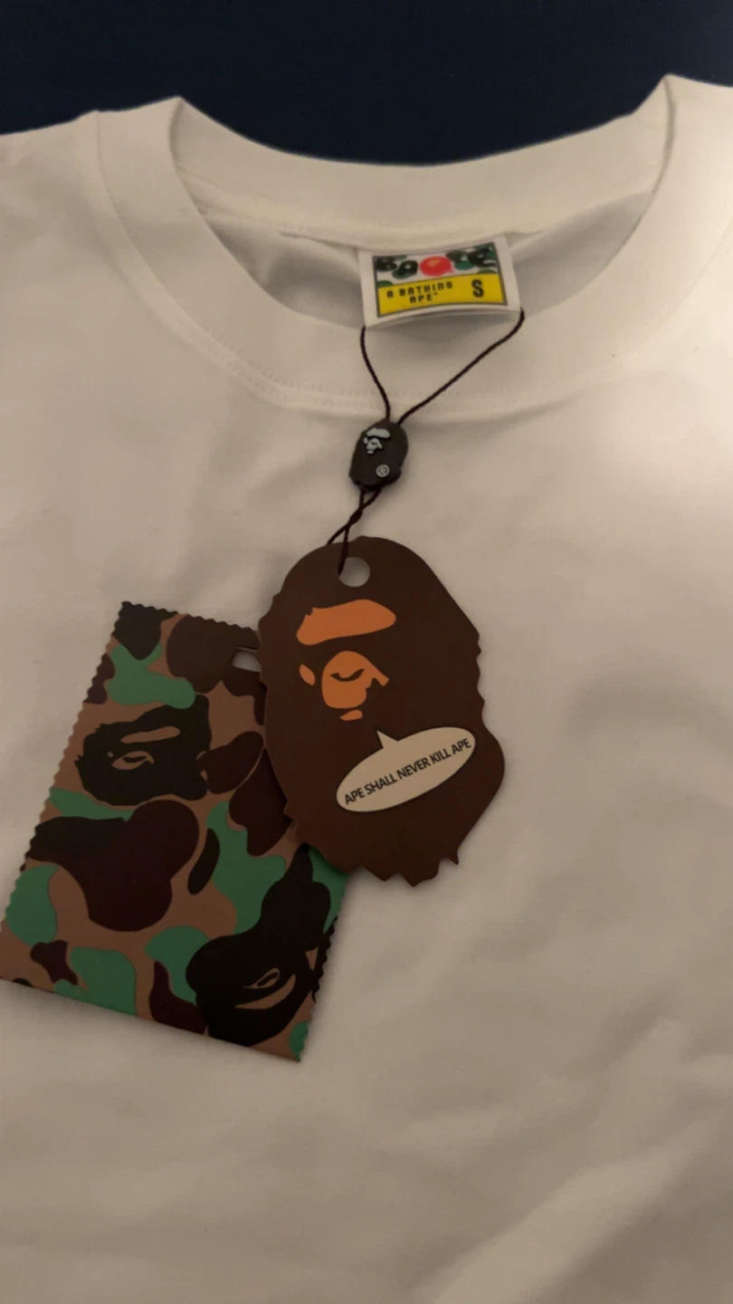 A Bathing Ape BAPE White Camo Ape Head T-Shirt - photo 5