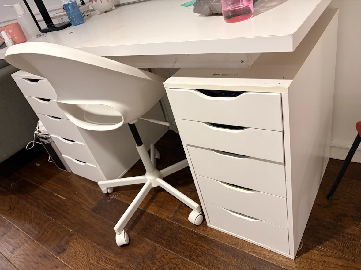 White Alex Drawer Unit - photo 2