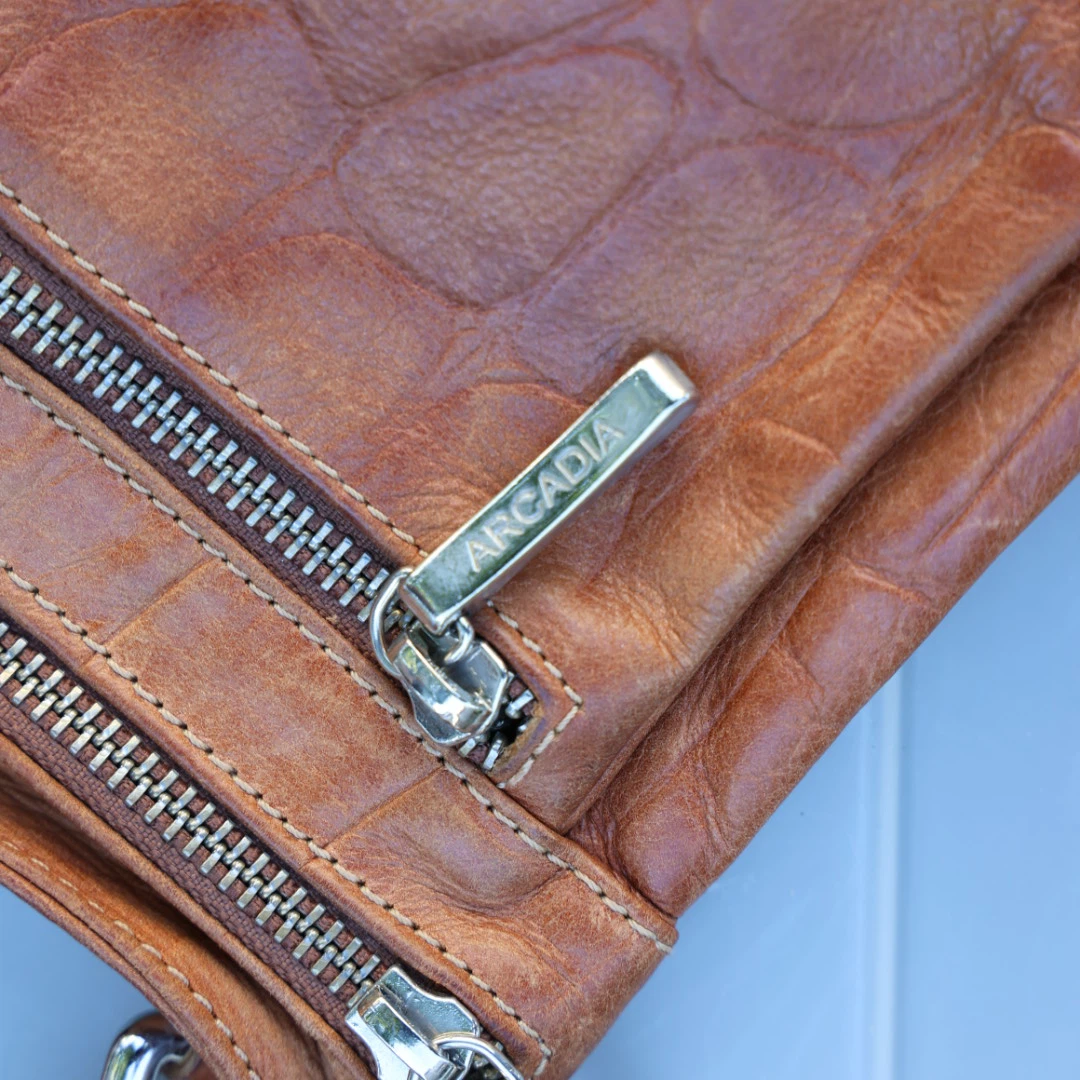Arcadia Brown Leather Crossbody Bag - photo 3