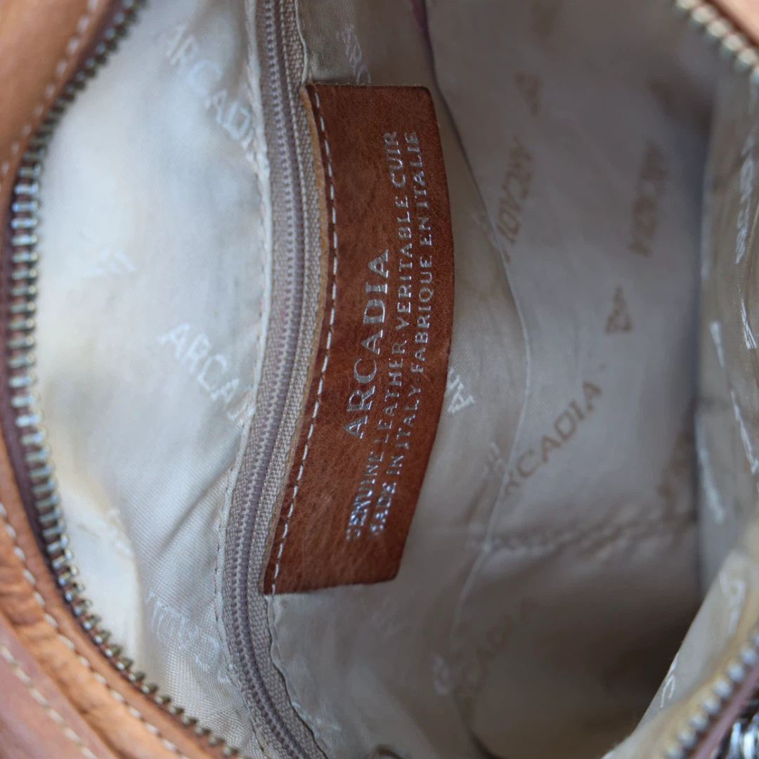 Arcadia Brown Leather Crossbody Bag - photo 5