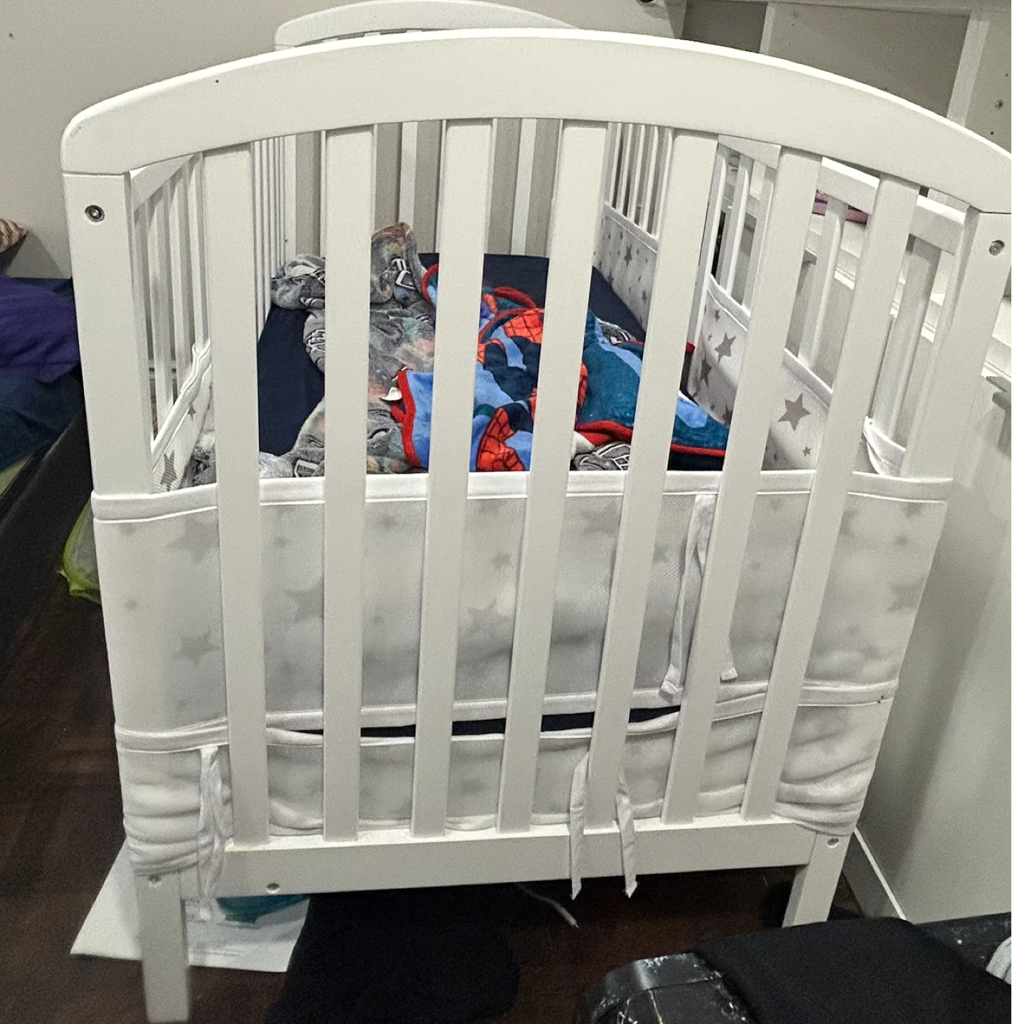 White Wooden Crib