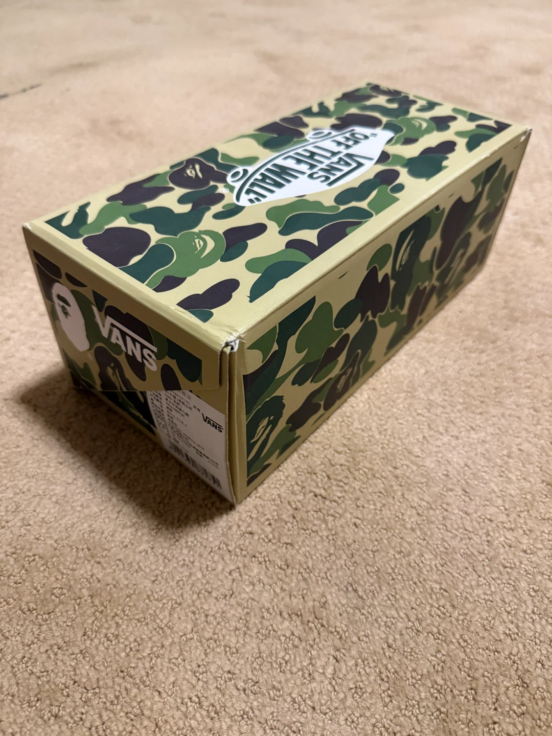Vans Authentic Camo BAPE Edition Sneakers with Box - photo 5