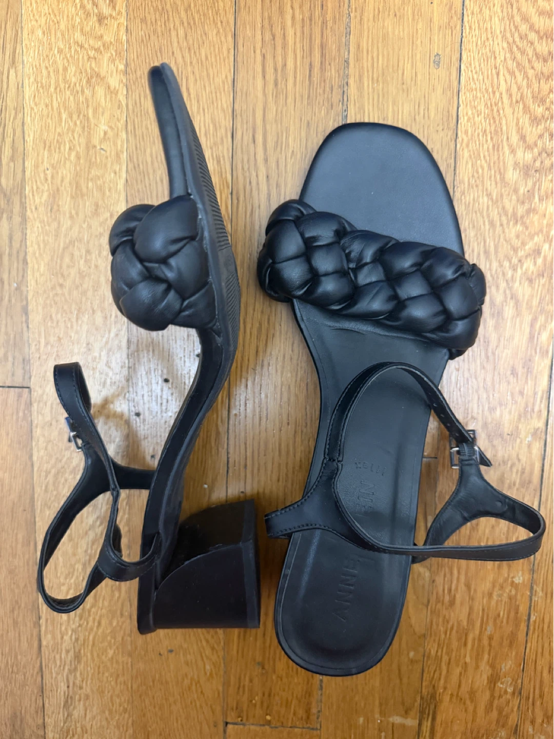 Black Braided Strap Sandals - photo 2