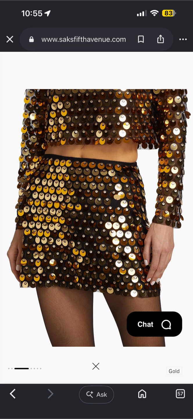 Sequined Mini Skirt - photo 5