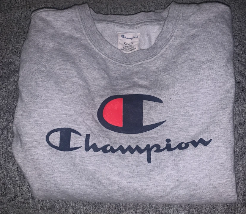 Champion Grey Crewneck Sweatshirt XXL
