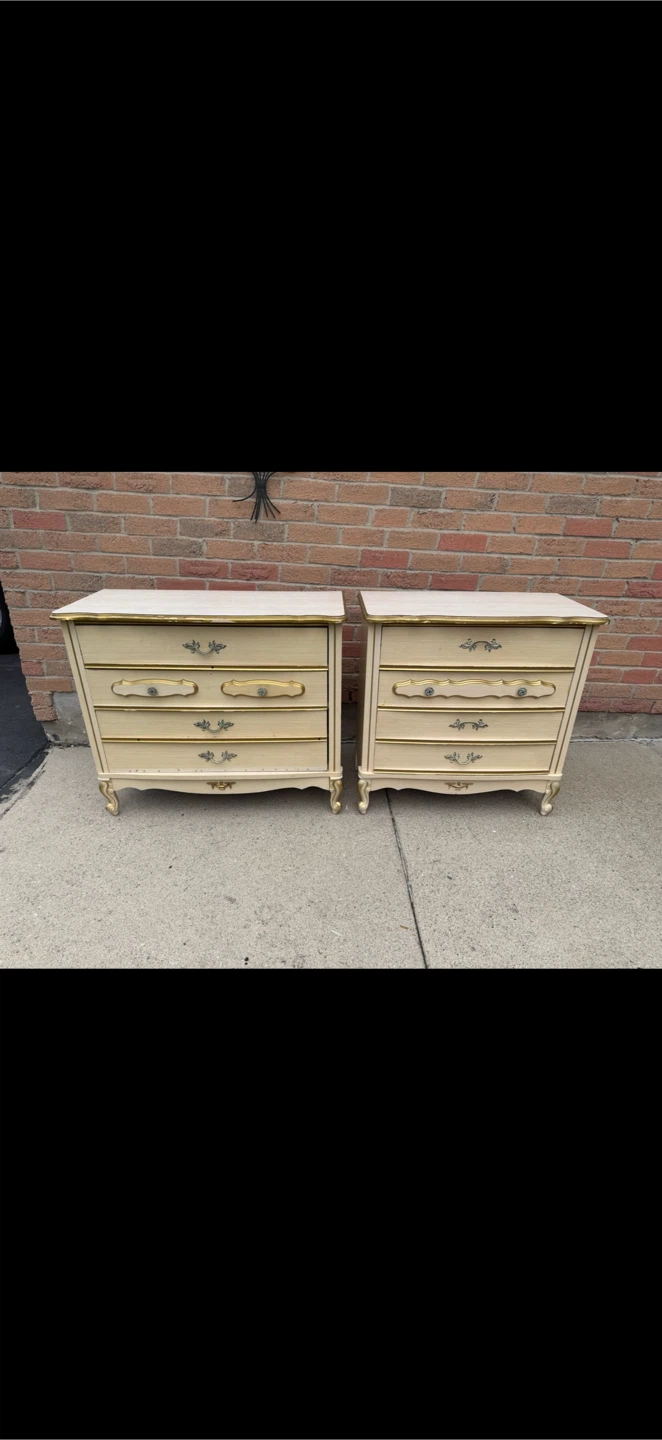 Beautiful Luxurious White-Gold Dressers - photo 2