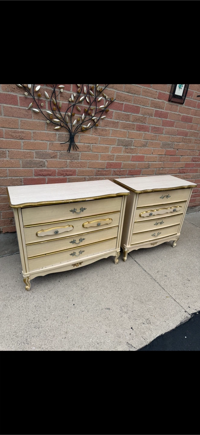 Beautiful Luxurious White-Gold Dressers - photo 3