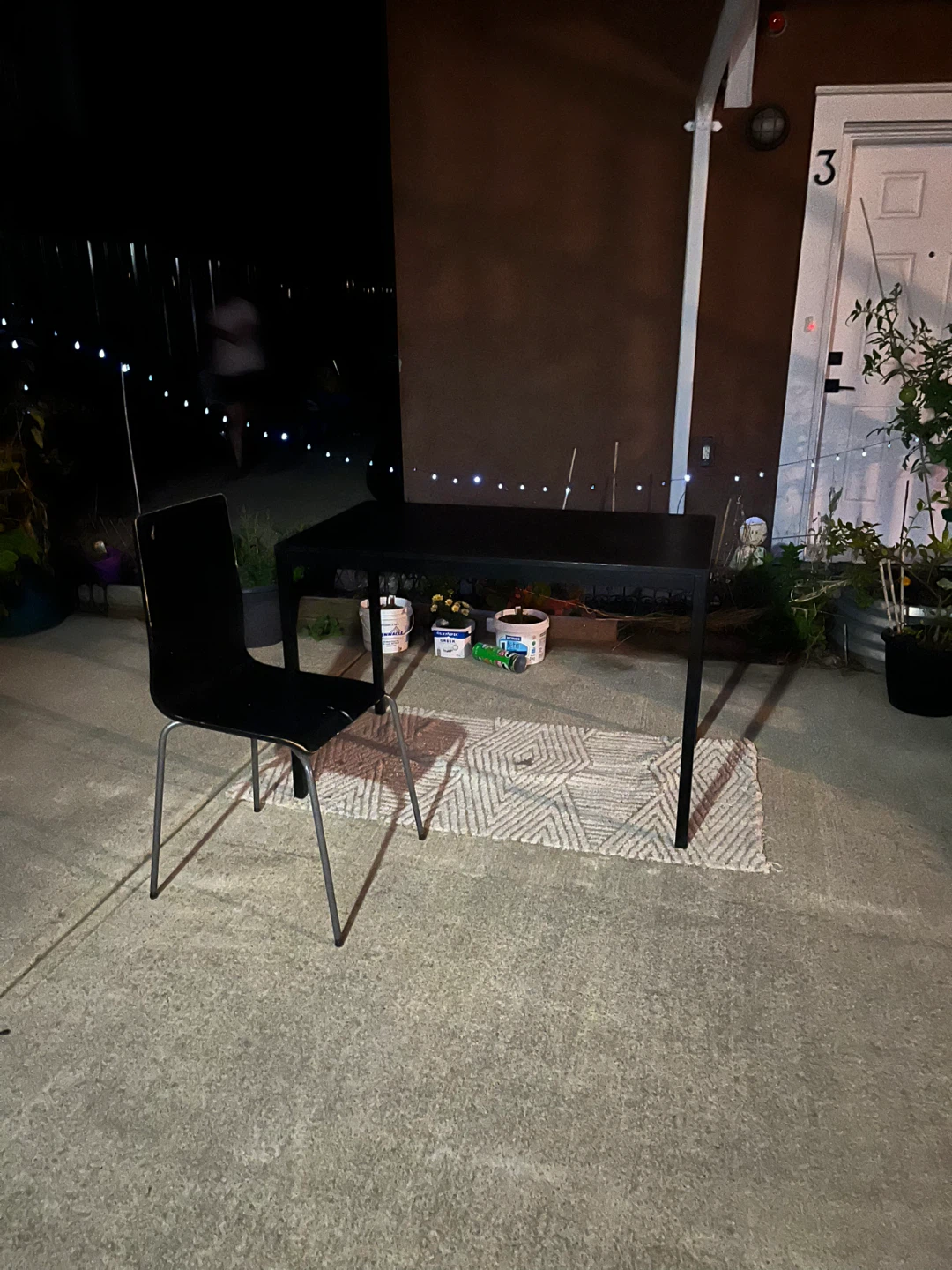 Black ikea Dining Table and Chair Set - photo 3