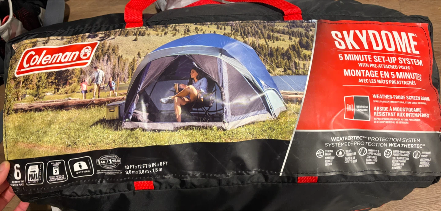 Free 6-Person Tent