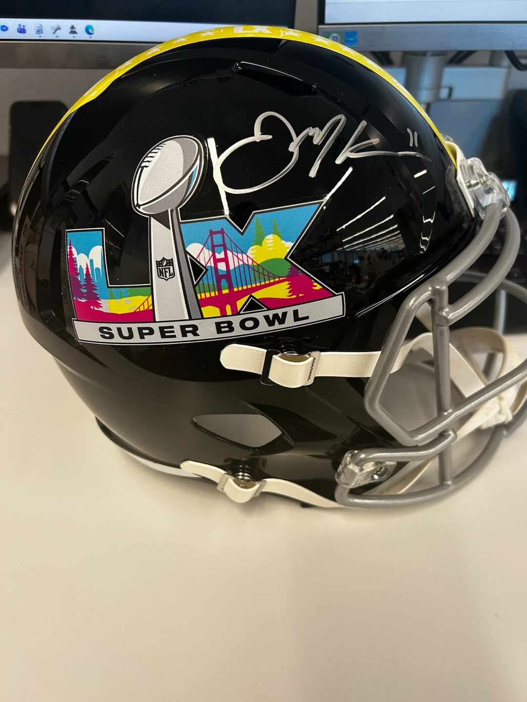 Signed Helmet from Super Bowl LIX