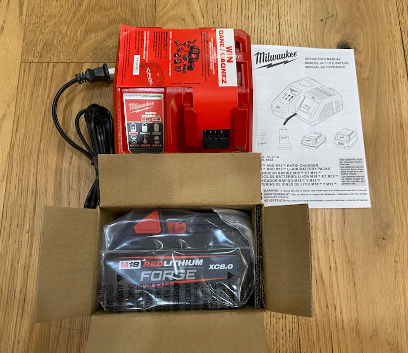 Milwaukee M18 REDLITHIUM FORGE XC8.0 Battery & Charger - photo 2