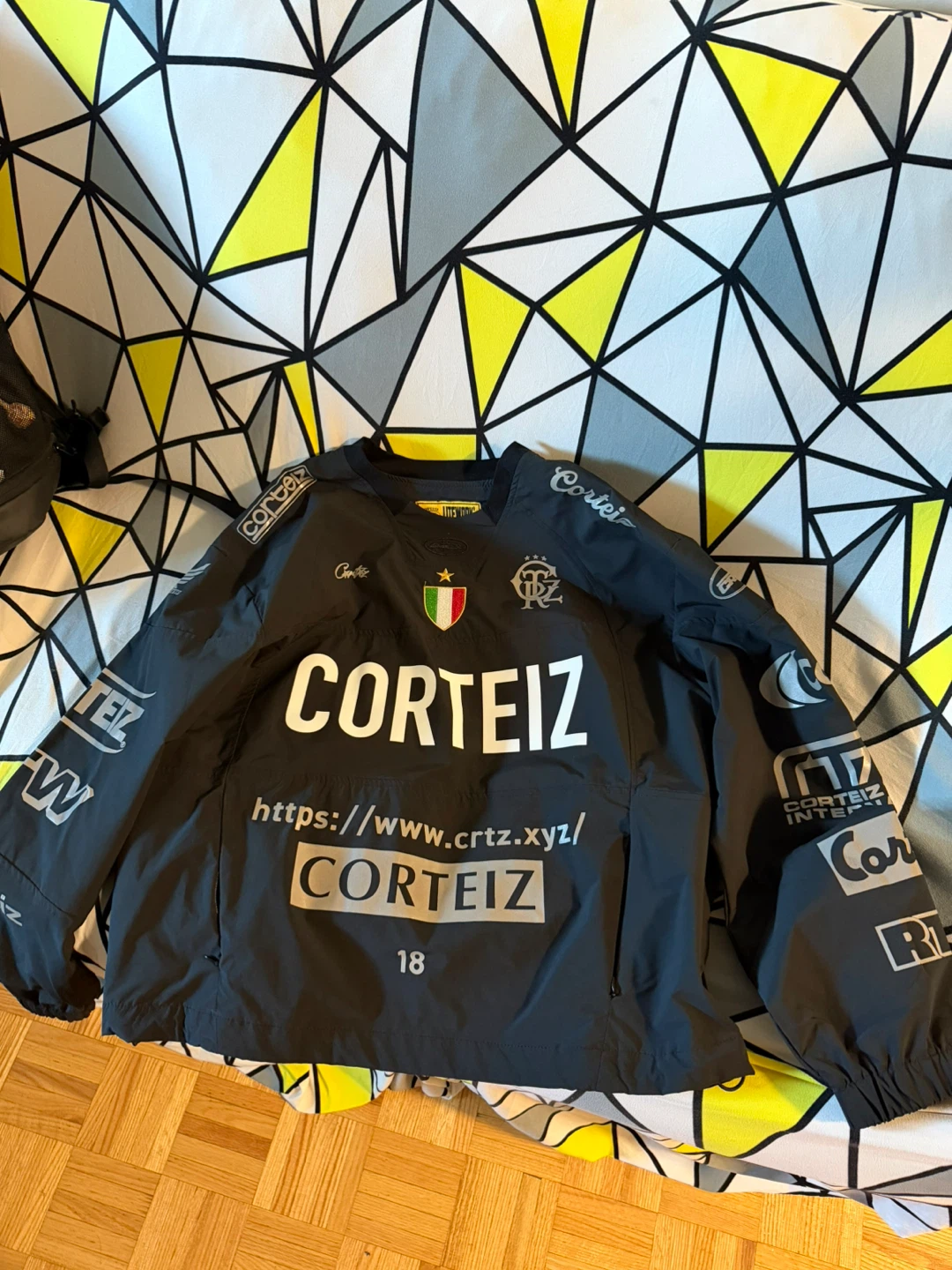 Corteiz Anorak Jacket Black