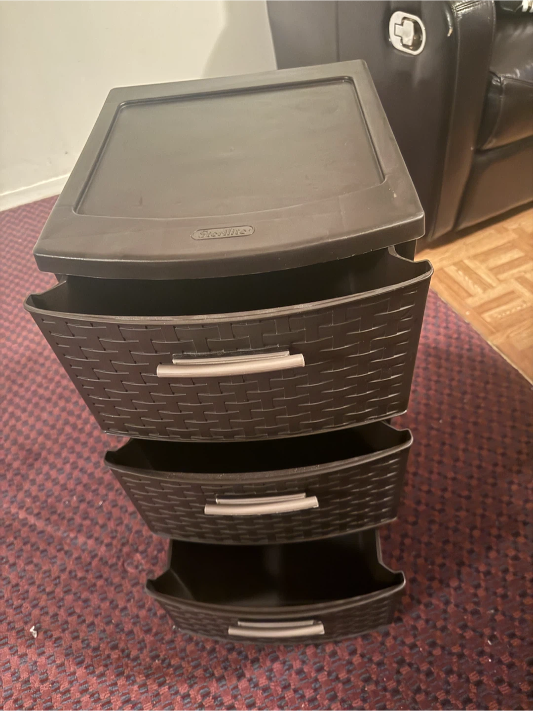 Dark Brown Plastic Drawer Unit - photo 2
