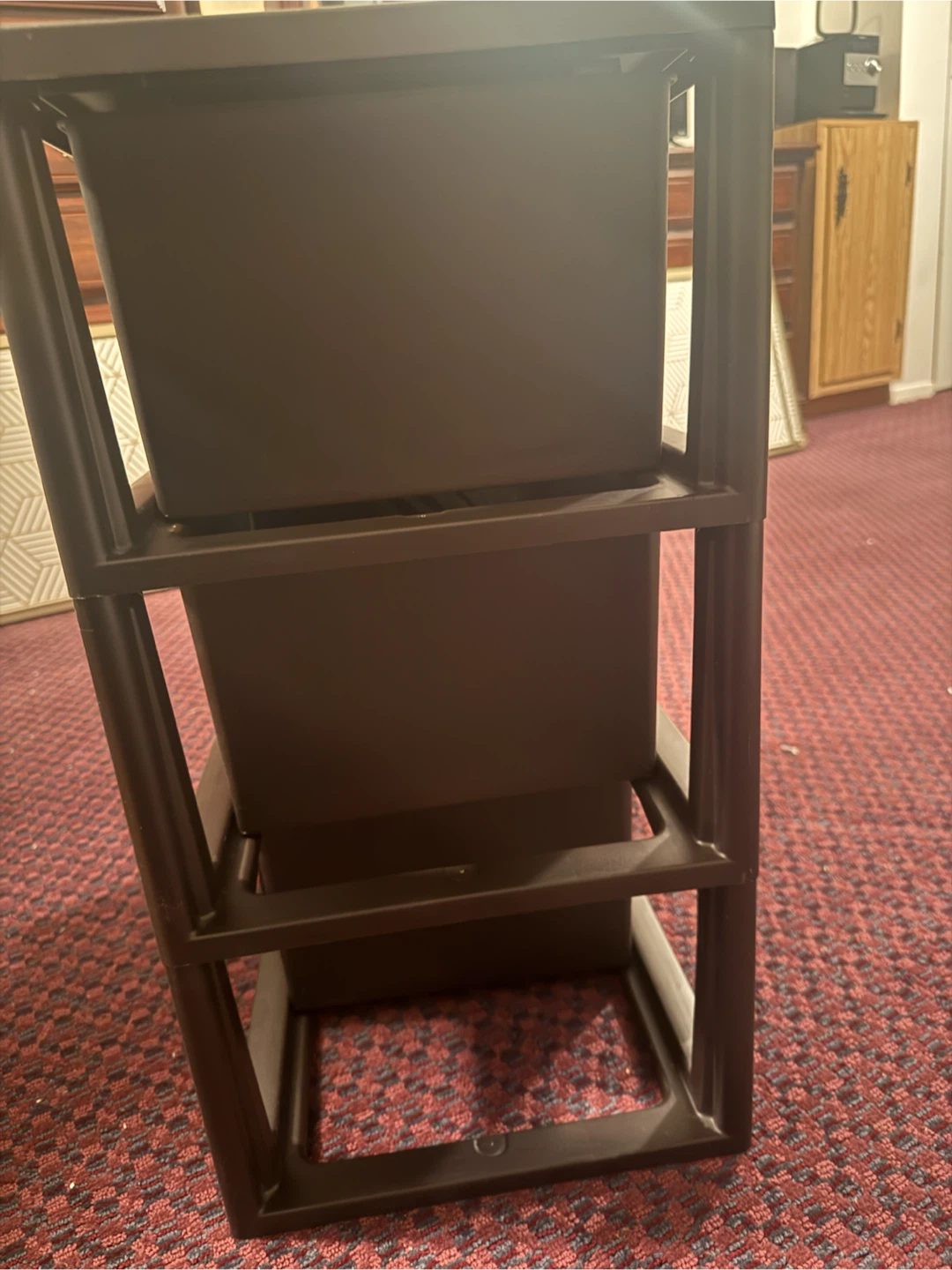 Dark Brown Plastic Drawer Unit - photo 3