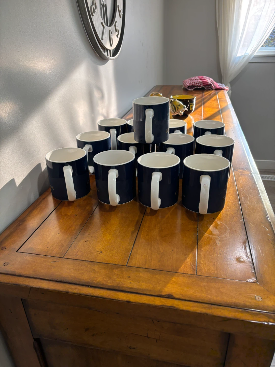 Set of 13 Godiva Mugs - Blue & Gold - photo 4