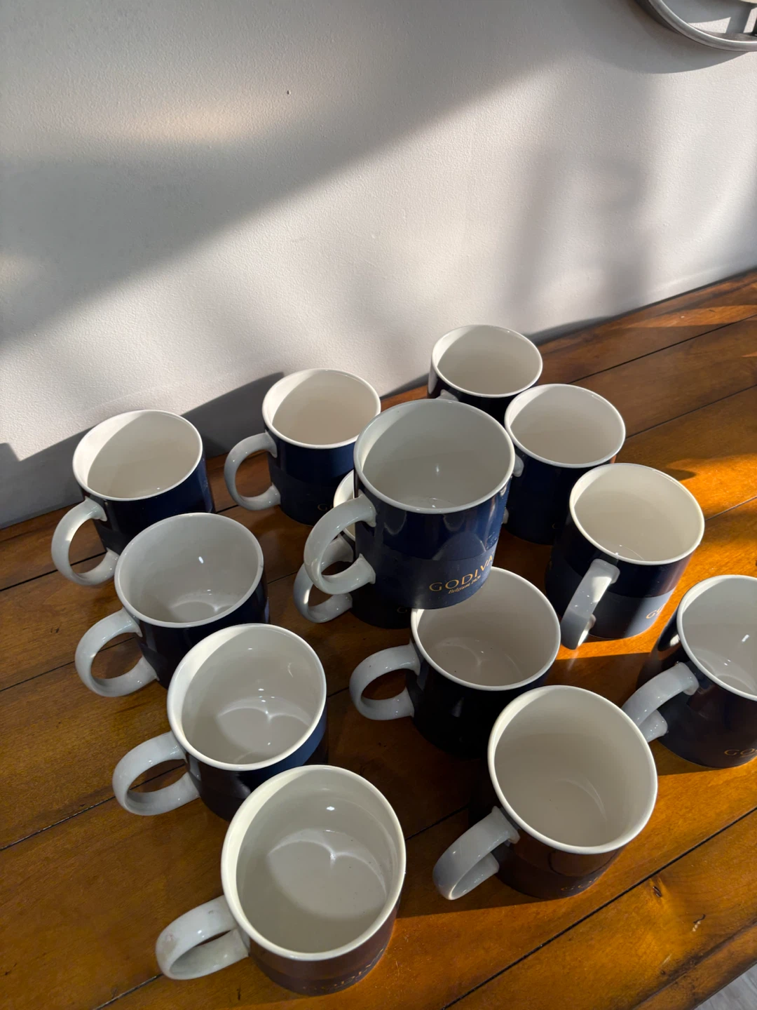Set of 13 Godiva Mugs - Blue & Gold - photo 5