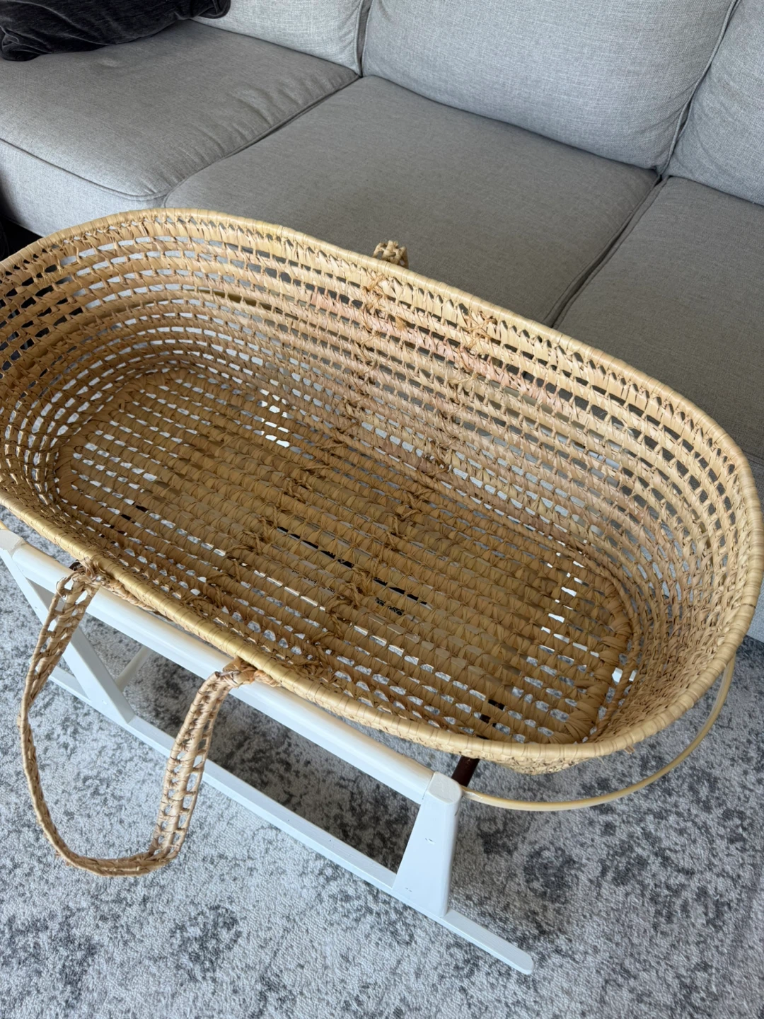 Woven Bassinet with Rocking Stand - photo 2