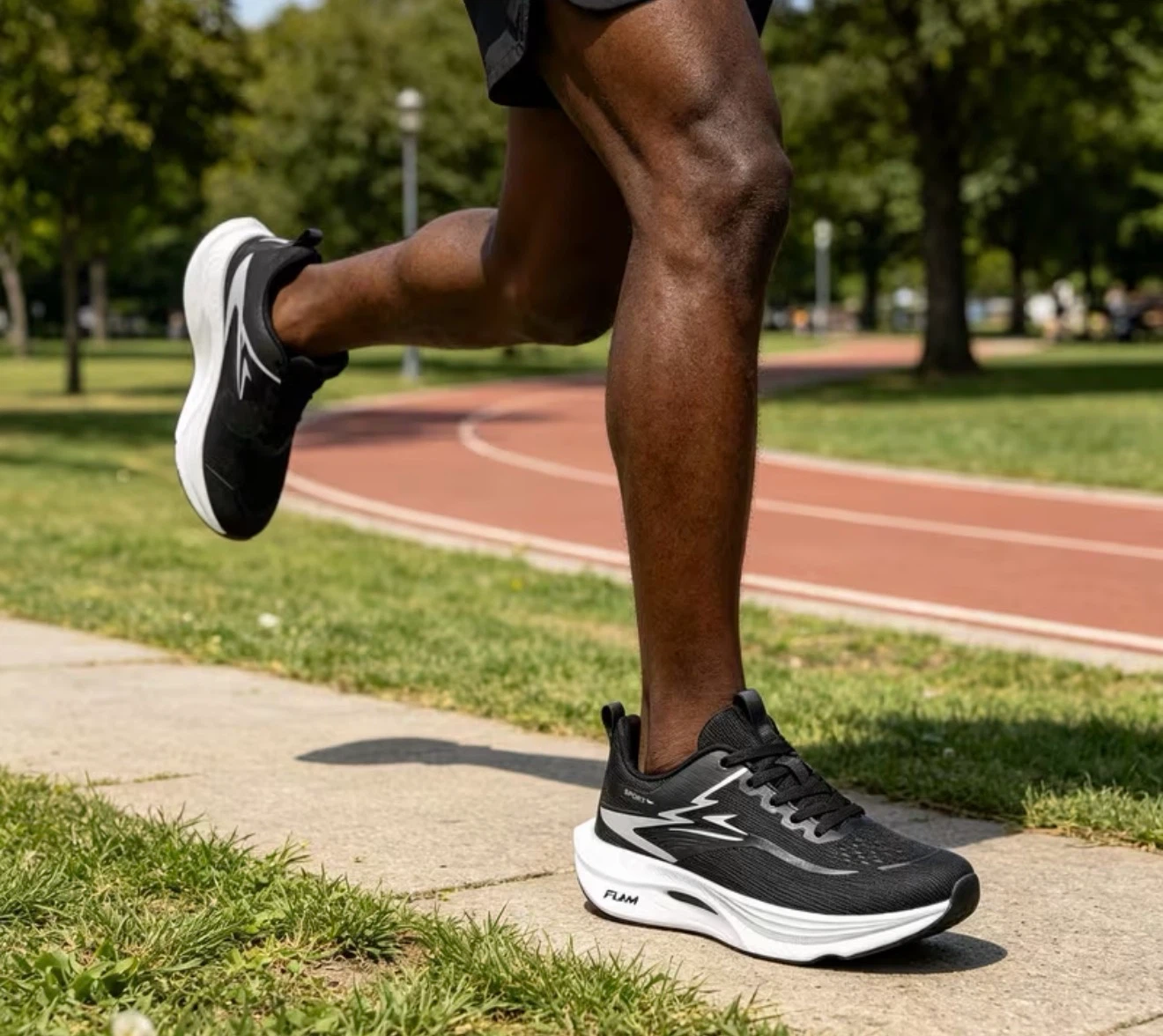 Black and white running shoes - photo 3