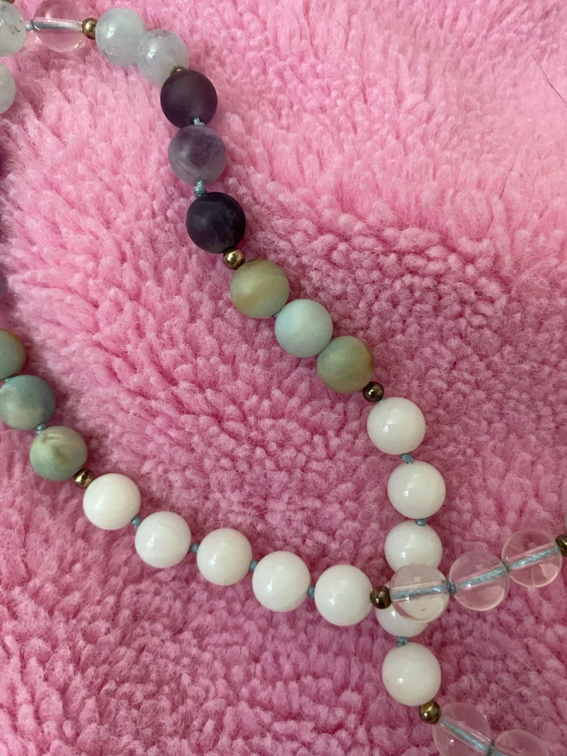 Hand Beaded Mala Necklace with Tassel - photo 3