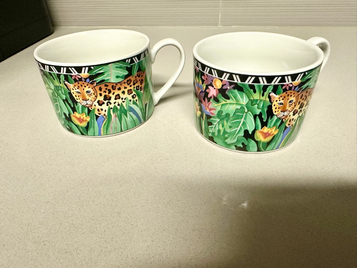 Sakura Ultra Porcelain Magic Jungle Mugs (Set of 2)