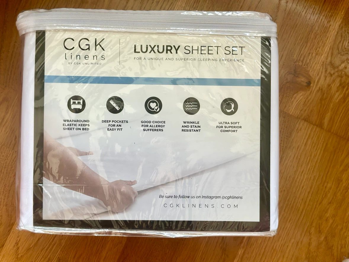 CGK Linens Queen Luxury Sheet Set - White