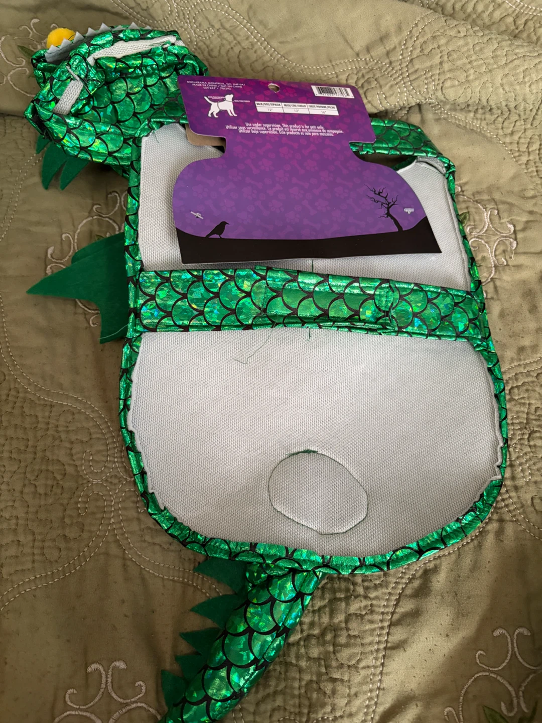 Dog Green Dragon Halloween Costume - photo 4