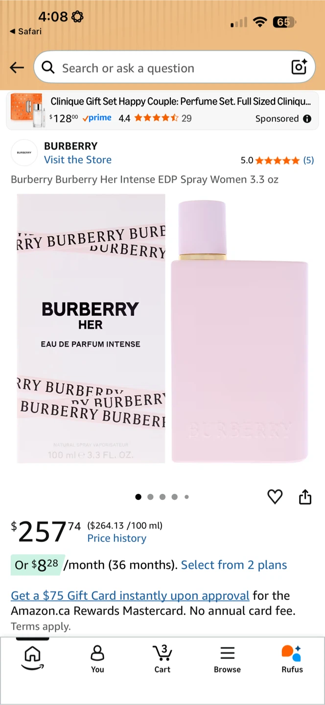 Burberry Her Intense Eau de Parfum for Women 3.3 oz - photo 5