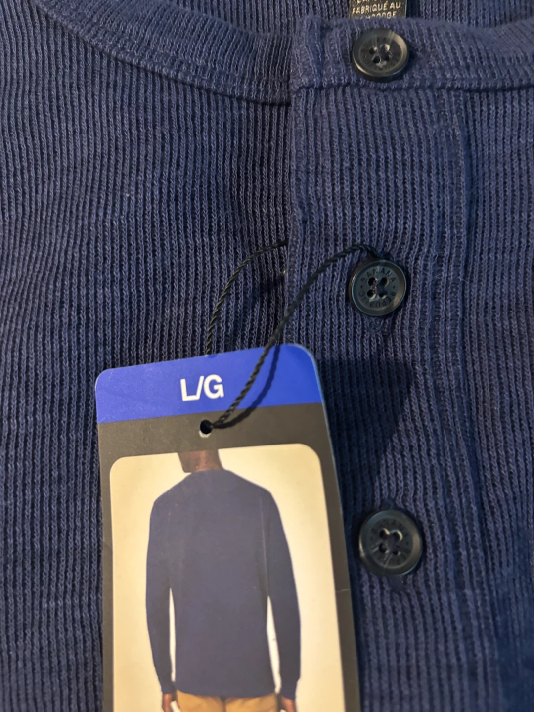 Banana Republic Men's Long Sleeve Henley Shirt - photo 2