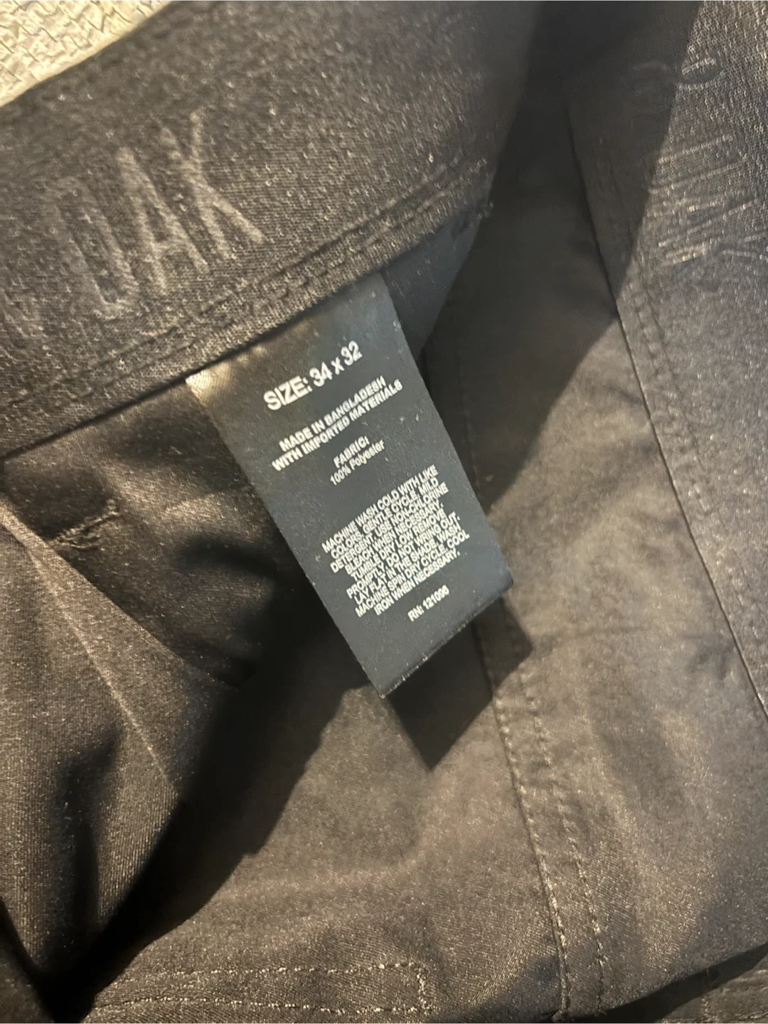 NWOT Copper & Oak Supply Co. Black Pants Size 34x32 - photo 3