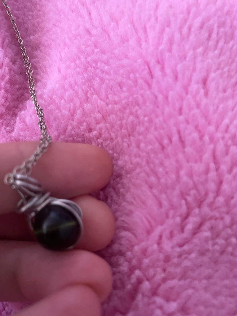 Moldavite bead necklace - photo 3