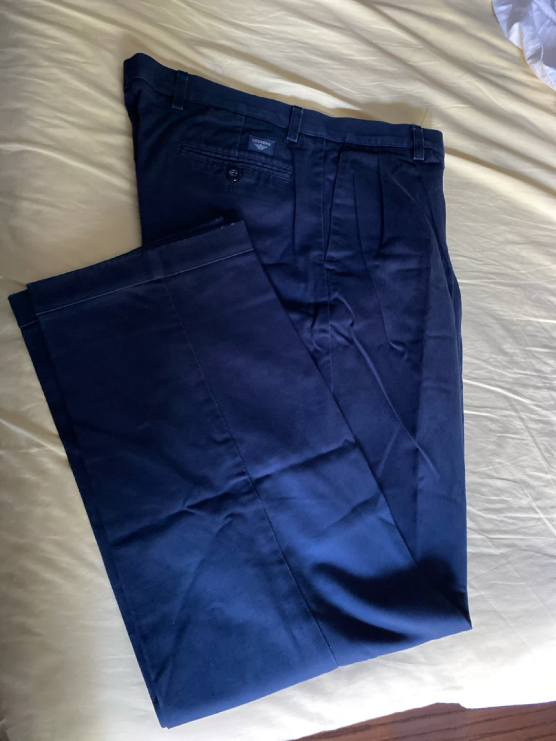 Dockers Navy Blue Pleated Pants