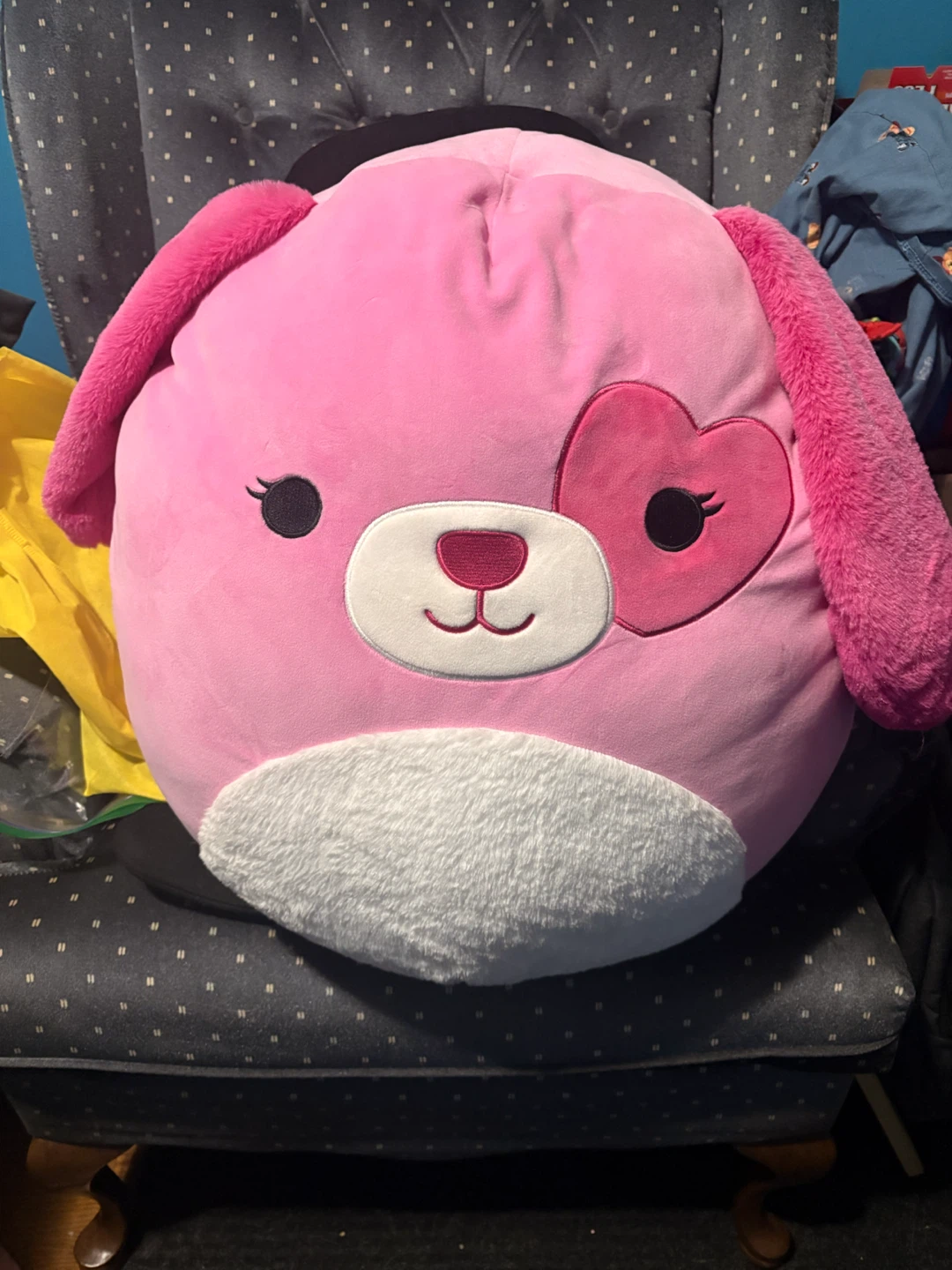Pink Dog Squishmallow Plush Toy