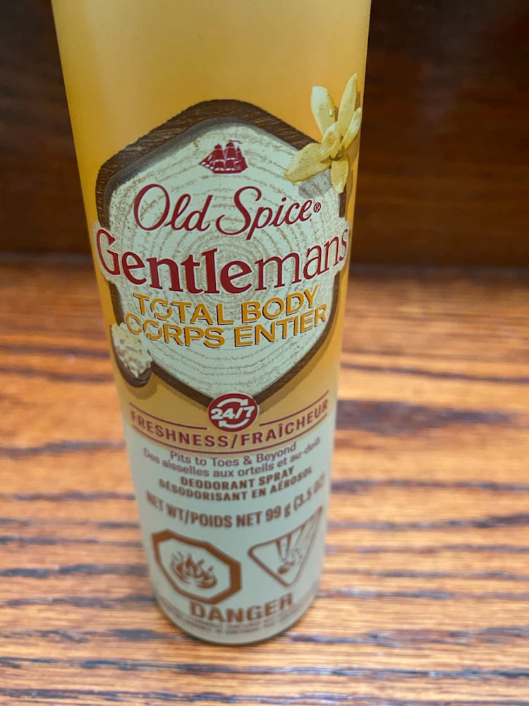 Old Spice Gentleman's Total Body Deodorant Spray