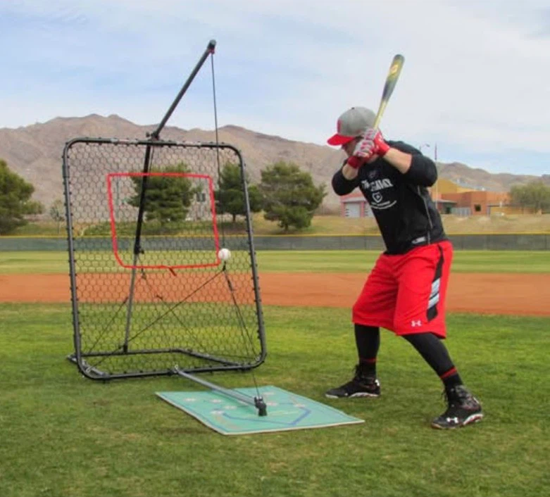 Baseball Batting Practice Net with Ball Feeder for sale