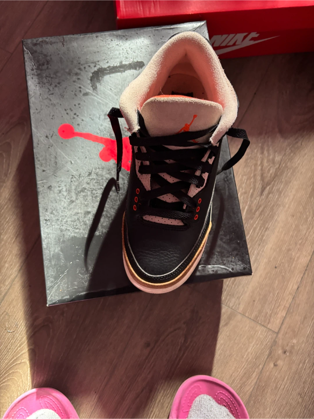 Air Jordan 3 Retro (GS) Black/Cement - photo 3