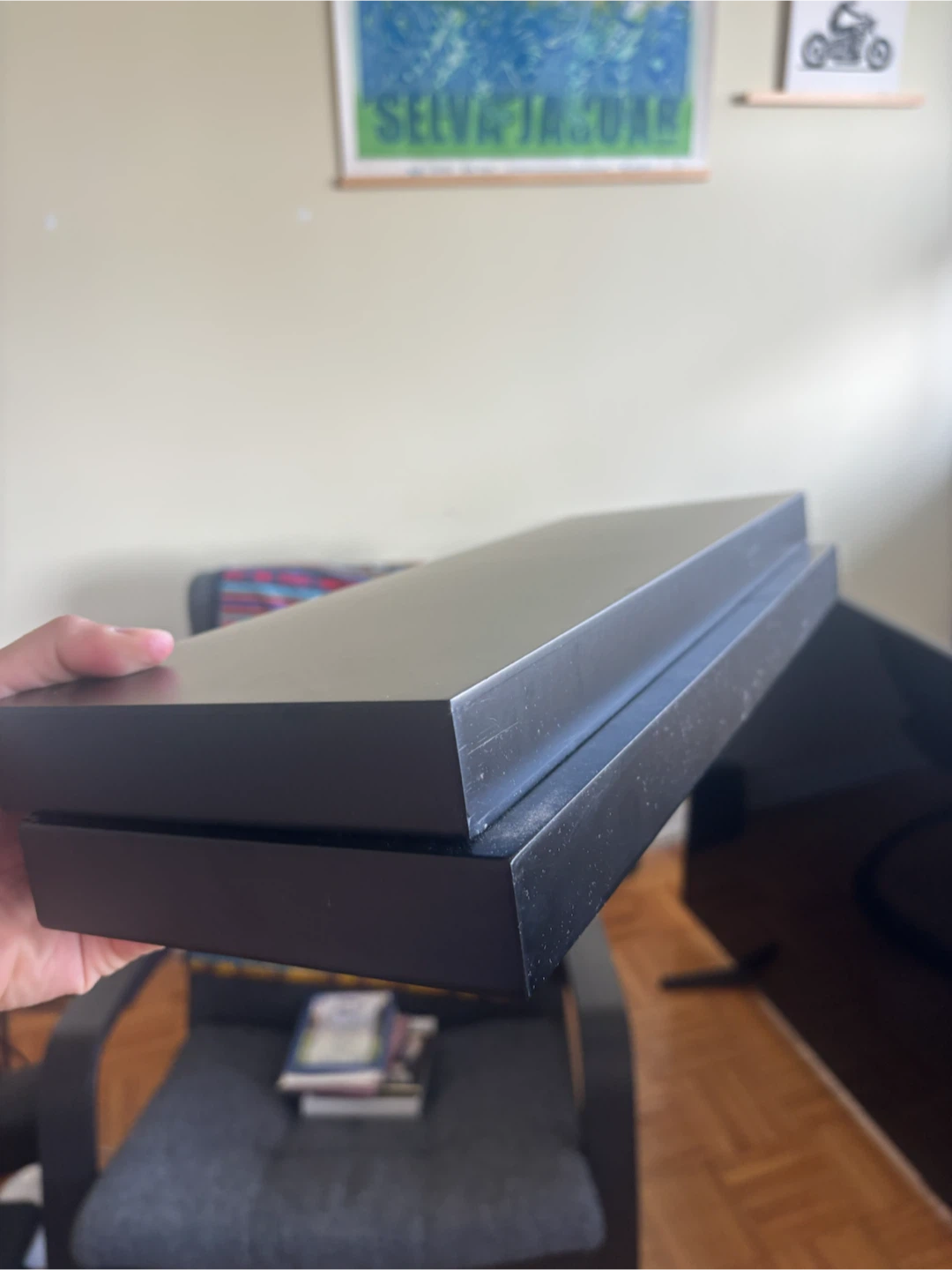 BLACK FLOATING SHELF/STAND x2 - photo 3