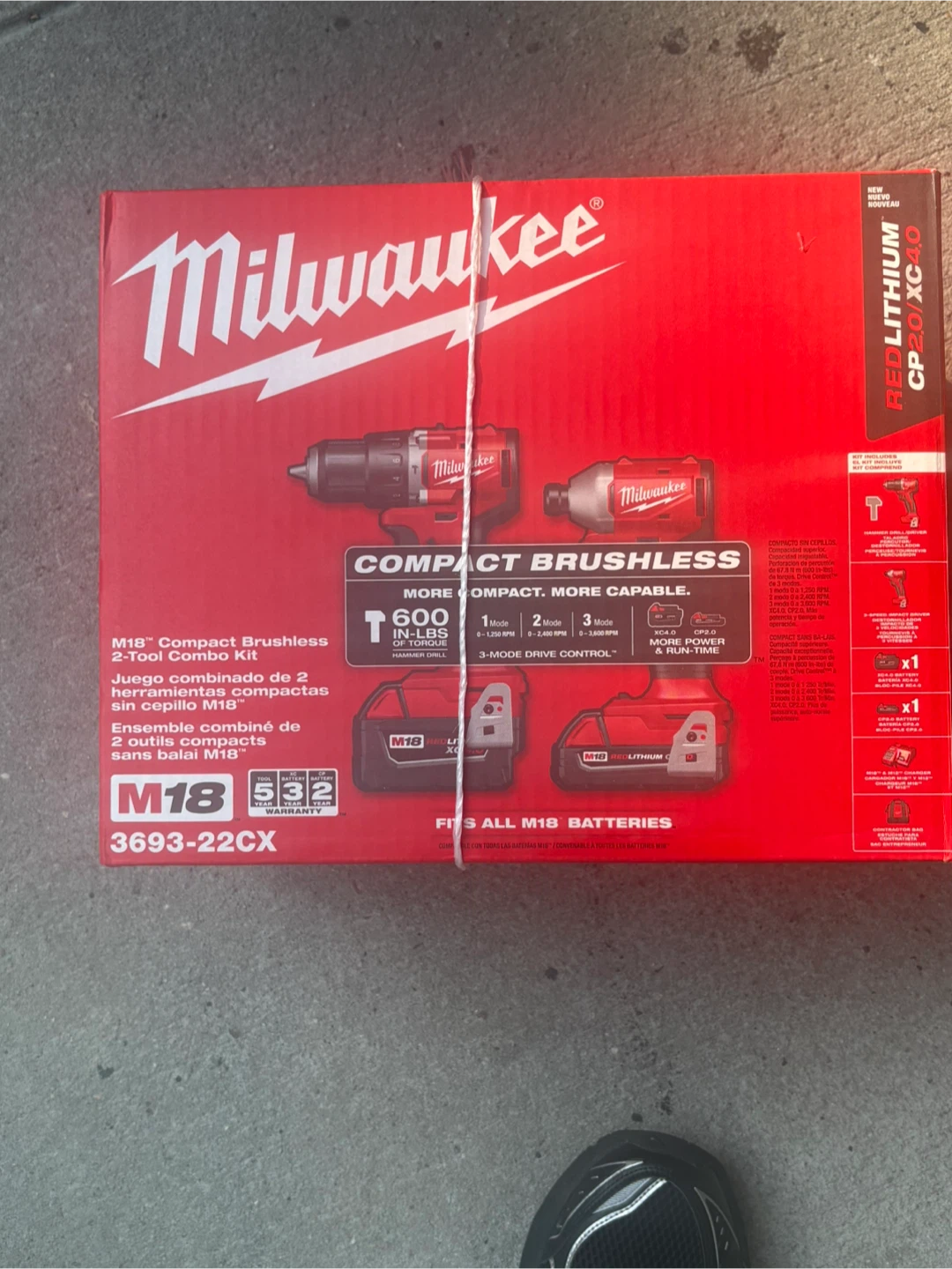 Milwaukee M18 Compact Brushless 2-Tool Combo Kit