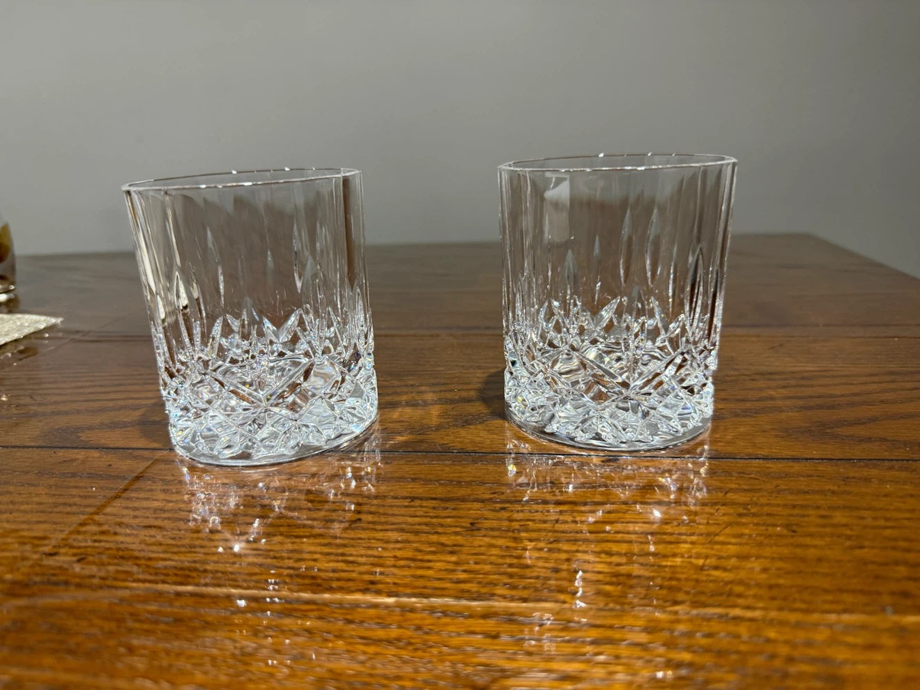 Crystal Whiskey Glasses - Set of 2