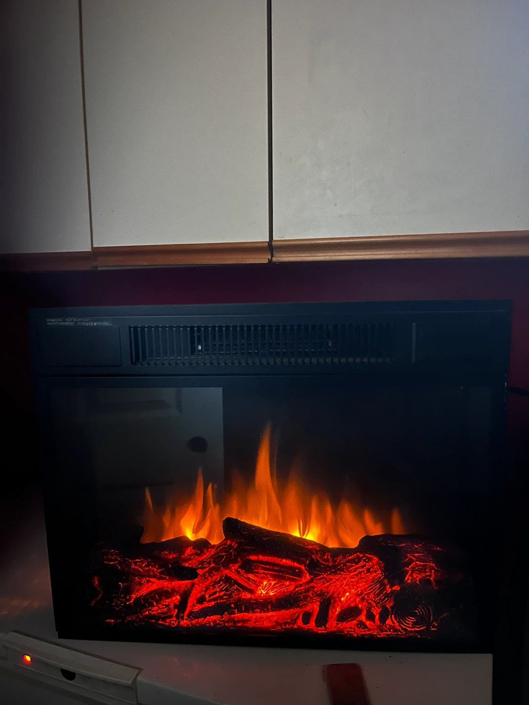 Wooden Fireplace Entertainment Cabinet - photo 4