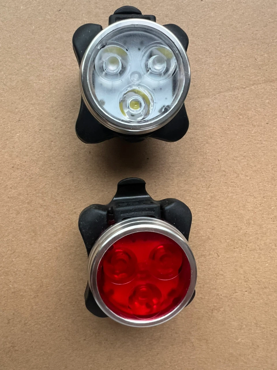 USB Rechargeable Bike Light Set