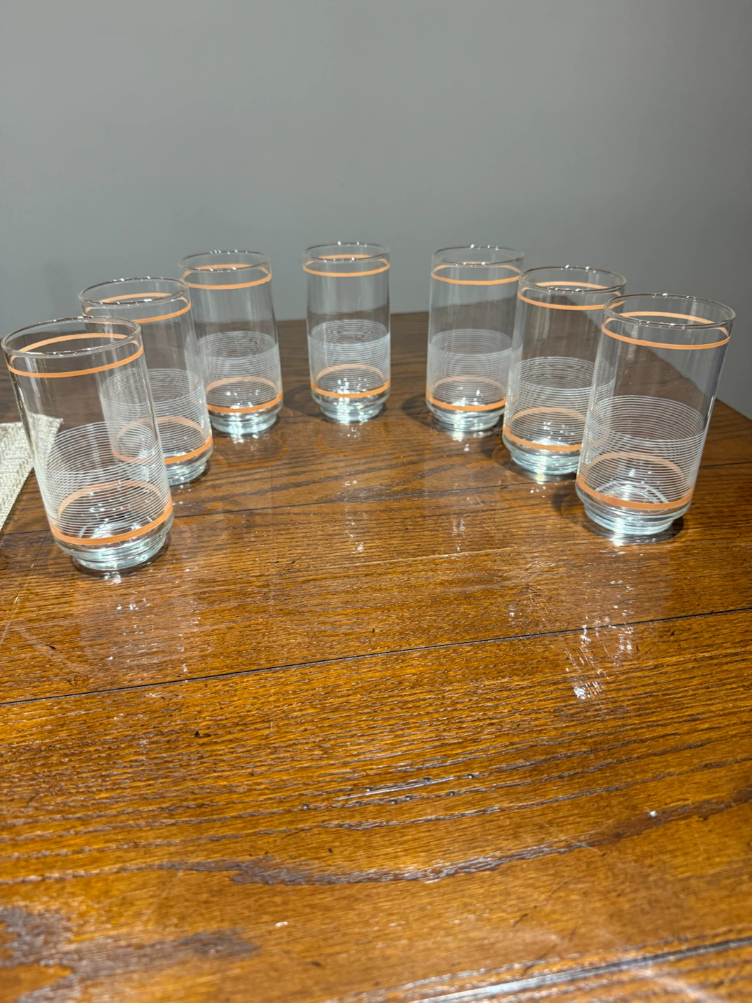 Set of 7 Drinking Glasses