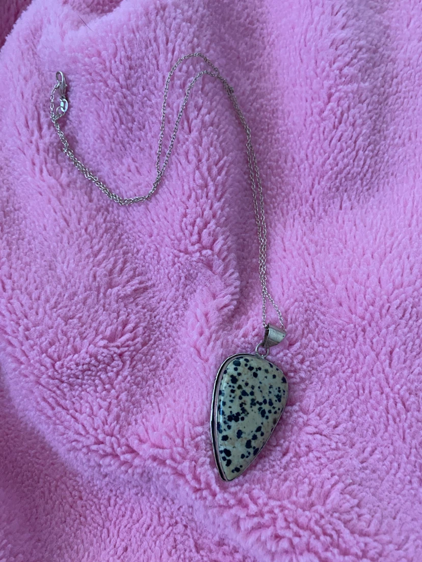 Dalmatian Jasper Pendant Necklace