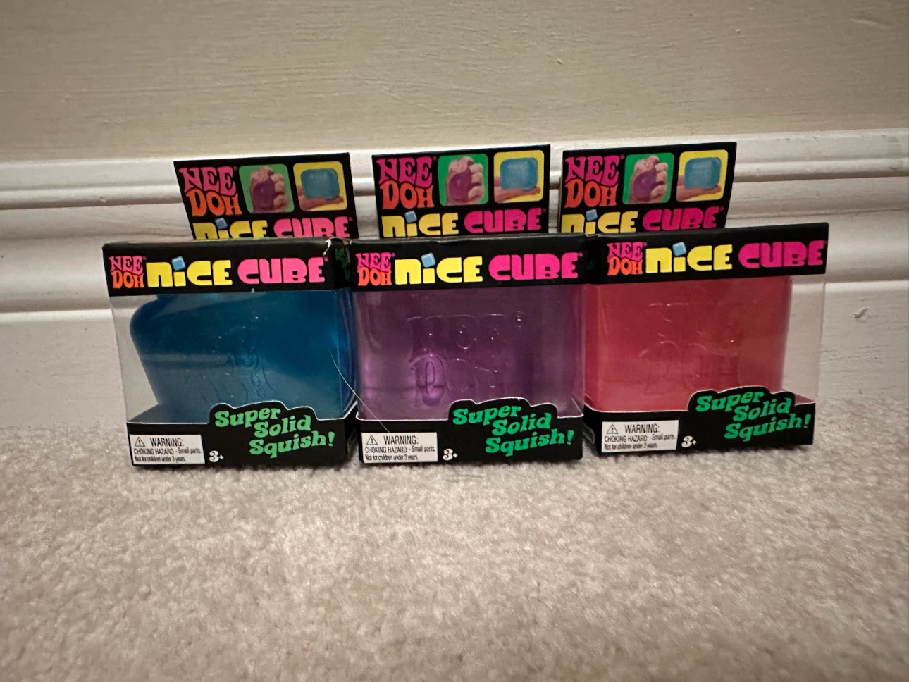 Nee Doh Super Solid Squish Cubes