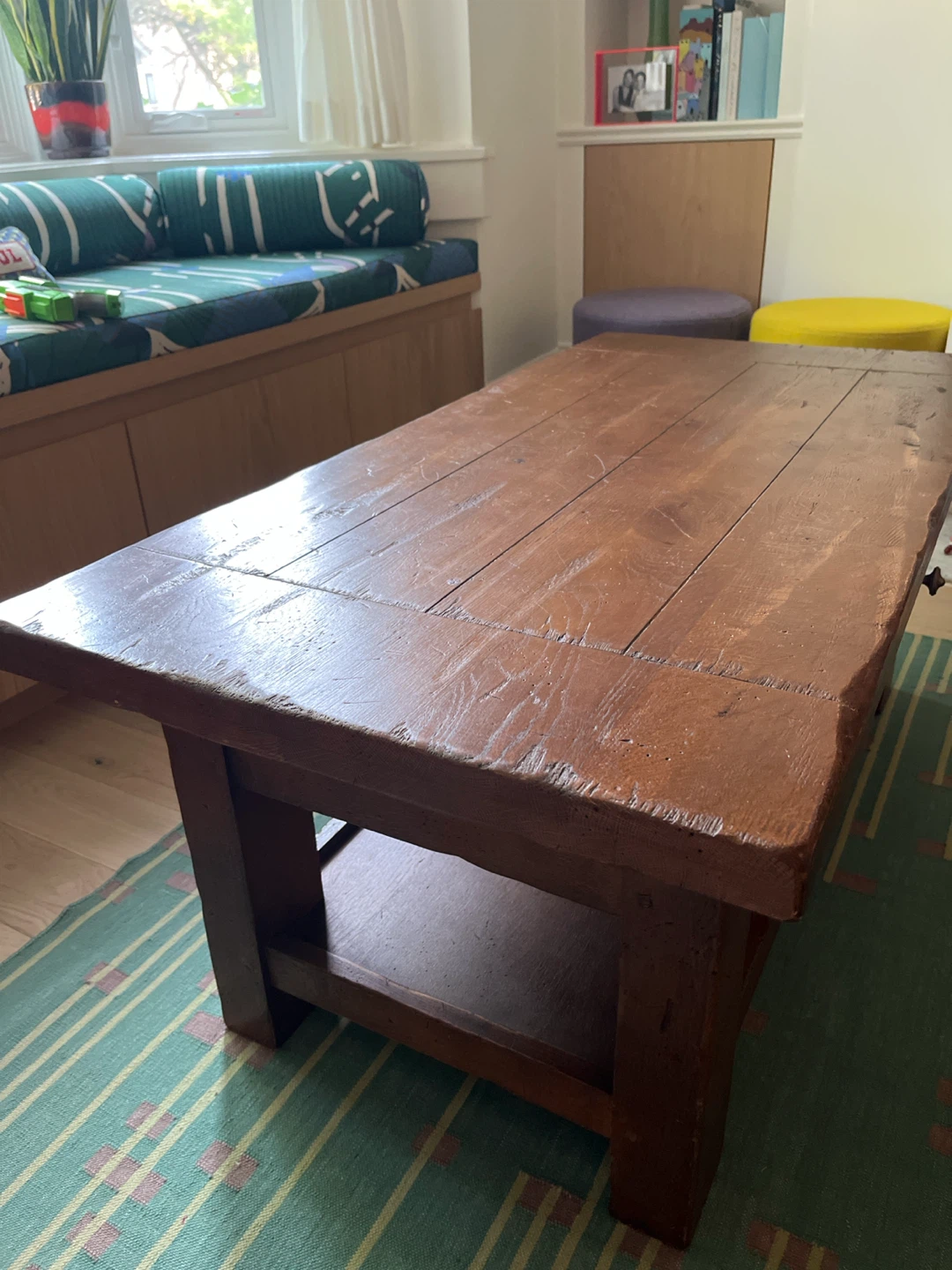 Wooden Coffee Table with Drawer - photo 5