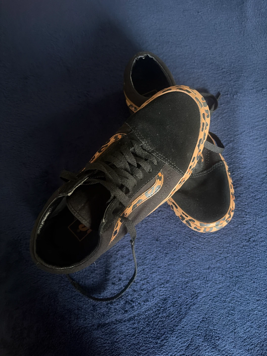 Vans Old Skool Leopard Print Black Sneakers - photo 4