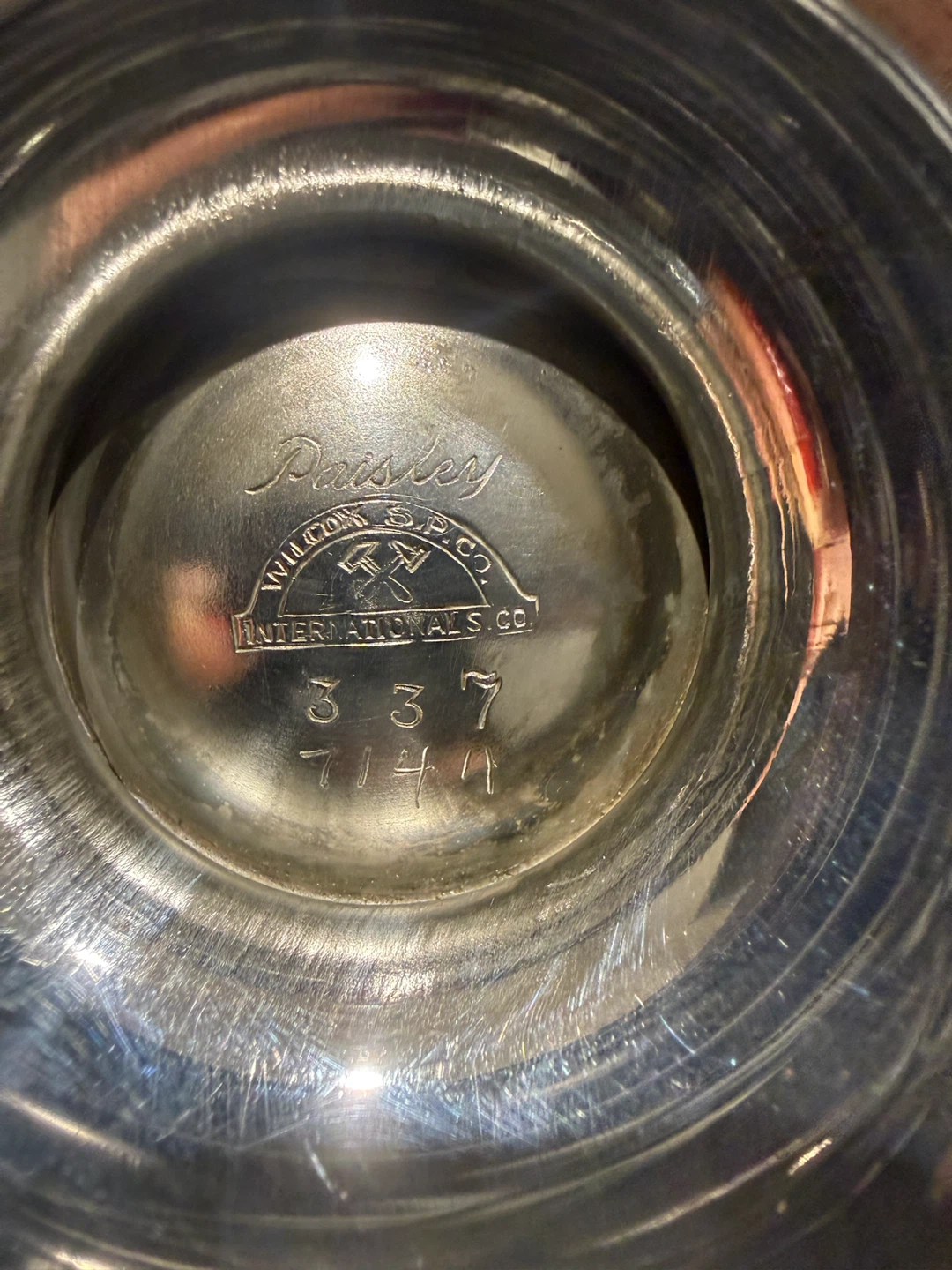 Ornate Vintage Silver Serving Bowl with Handles - photo 3